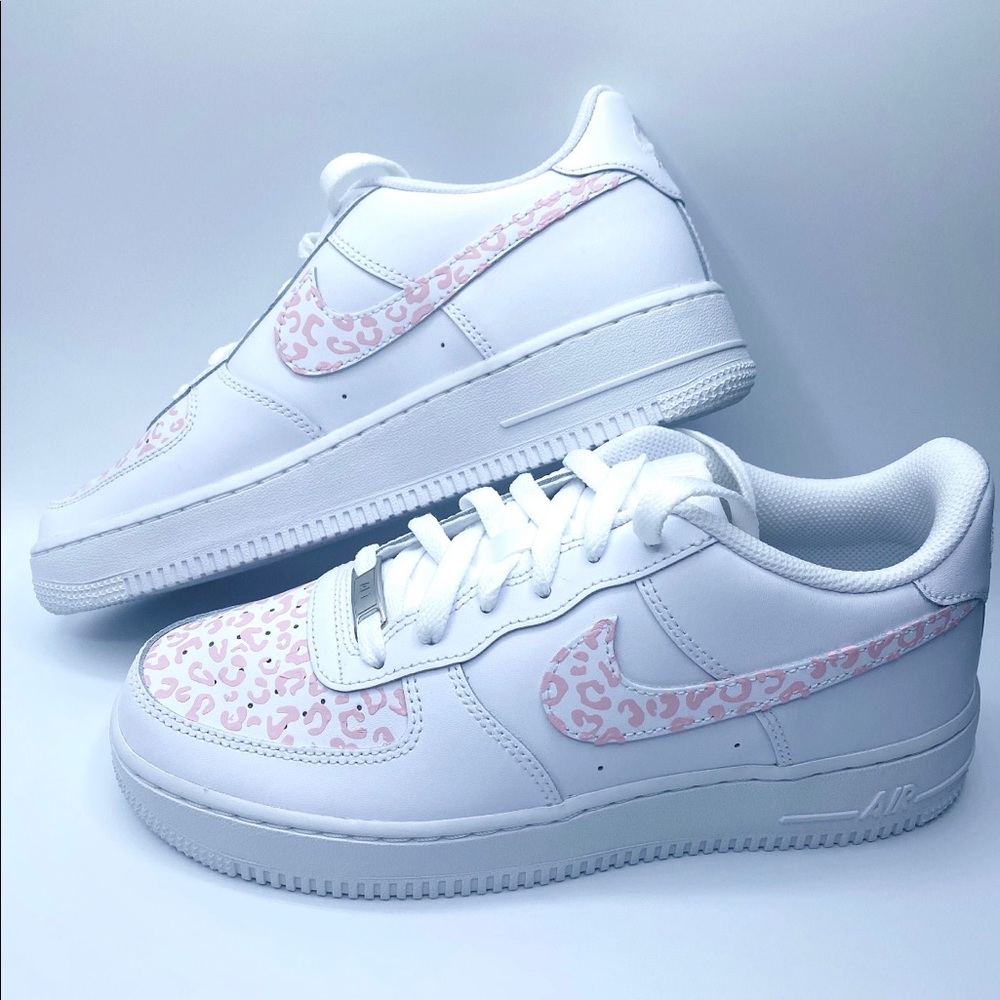 Pink Cheetah Air Force 1 Shoes